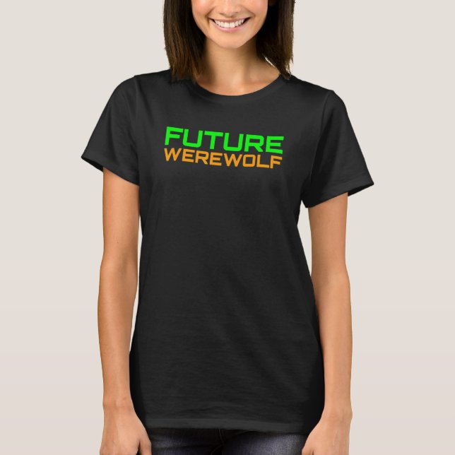 Camiseta FUTURO WEREWOLF Folklore Animal Science Ficha Ha (Frente)