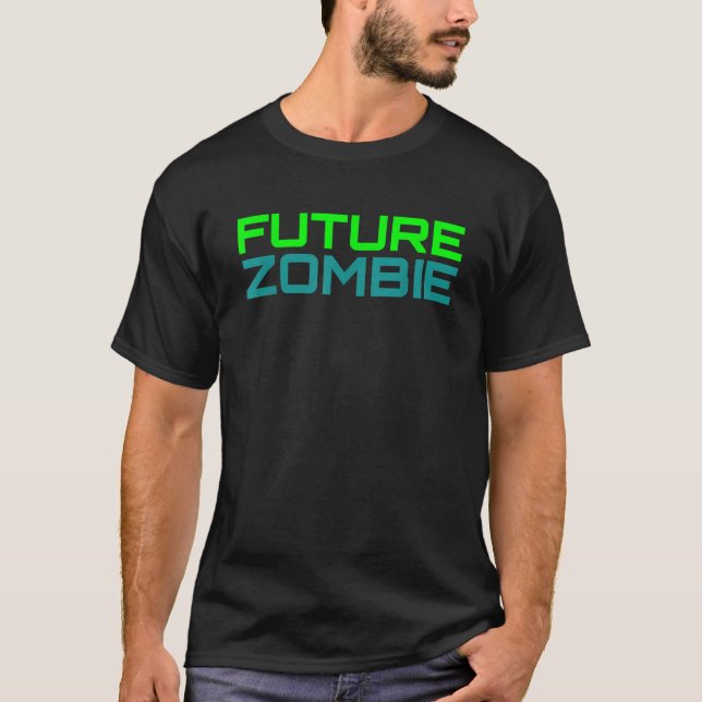 Camiseta FUTURO ZOMBIE Horror Fantasy Ficção científica Mág (Frente)