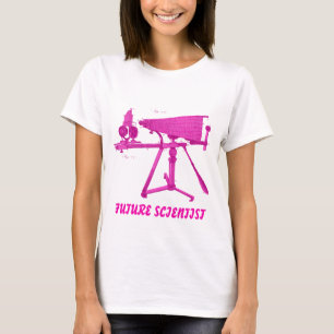 CAMISETA FUTUROS CIENTISTAS DO SÉCULO 18 MICROSCÓPIO