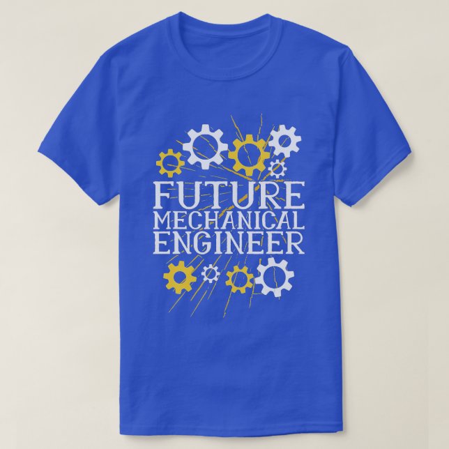 Camiseta Futuros Engenheiros mecânicos do Engenheiro (Frente do Design)