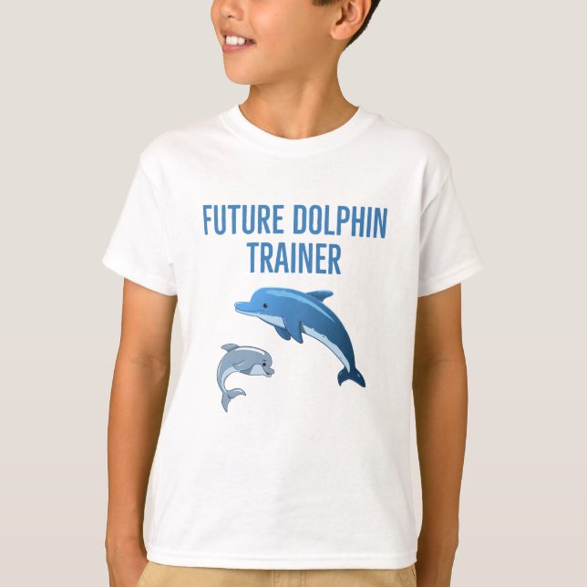 Camiseta Futuros jovens do Dolphin Trainer (Frente)