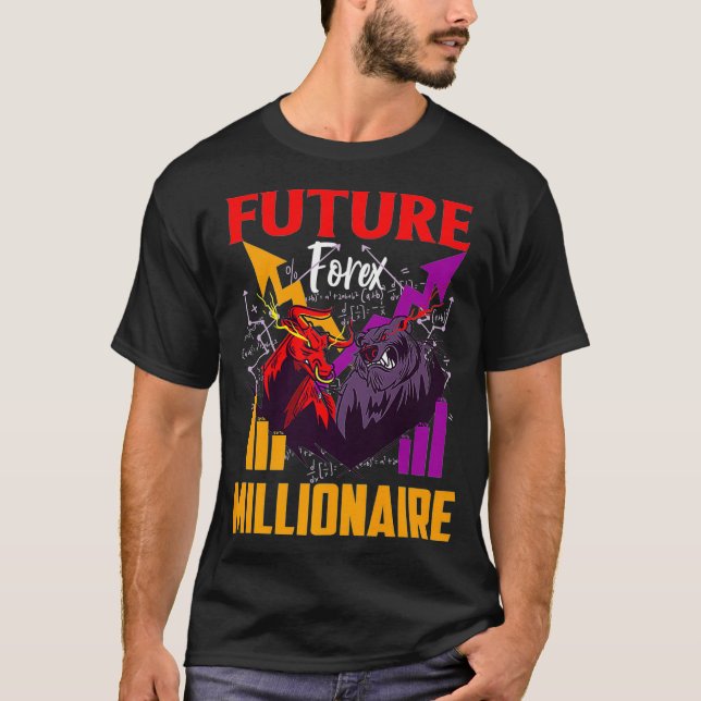 Camiseta Futuros mercados bolsistas Forex Millionaire (Frente)
