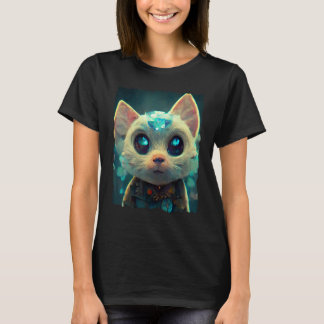 Camiseta Fuuny Crystal Stone Cat