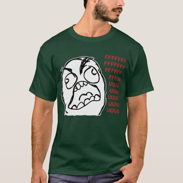 Camiseta Fuuuu do fuuu da cara da raiva (Frente)
