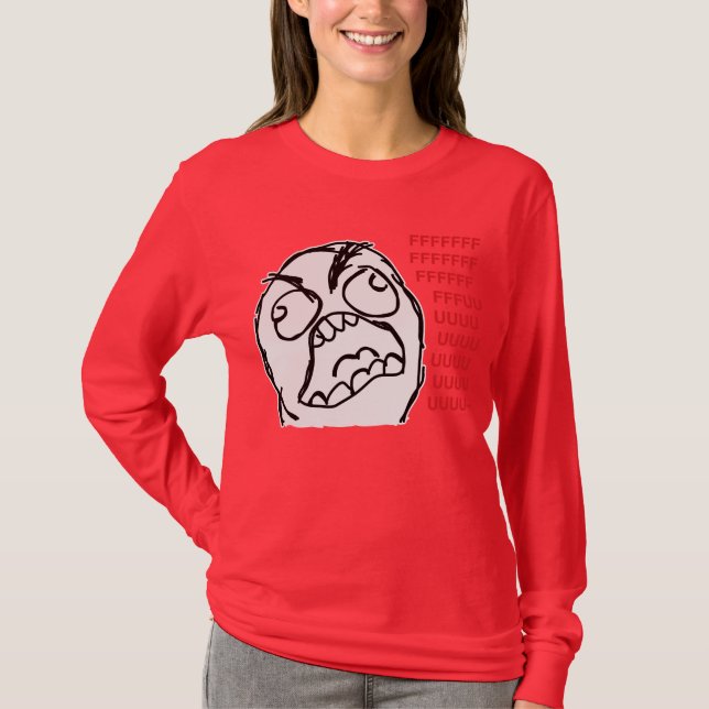 Camiseta Fuuuu do fuuu da cara da raiva (Frente)