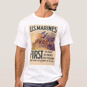 Camiseta Fuzileiros navais - primeiramente para lutar em