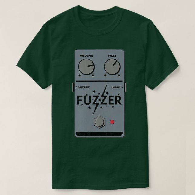 Camiseta Fuzzer Fuzz Efeito Guitarra Pedal Melhor Presente  (Frente do Design)