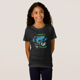 Camiseta FVES I Faz Um Splash, Tubarões Jovens/Camisa Negra