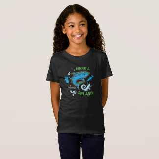 Camiseta FVES I Faz Um Splash, Tubarões Jovens/Camisa Negra