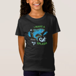 Camiseta FVES I Faz Um Splash, Tubarões Jovens/Camisa Negra