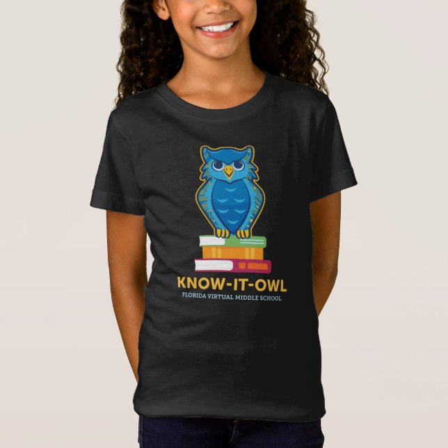 Camiseta FVMS Know-It-All, Juventude Negra (Frente)