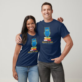 Camiseta FVMS Know-It-Owl, Marinho