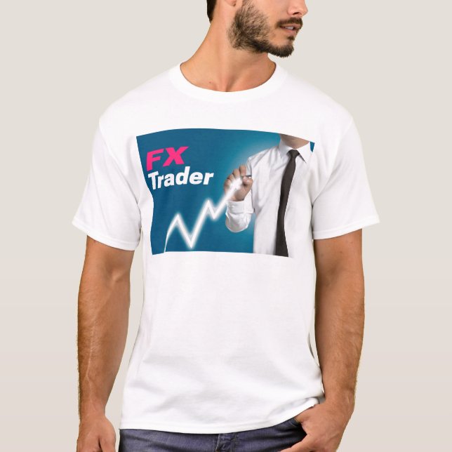 Camiseta FX operador desenhar preço de mercado no ecrã táct (Frente)