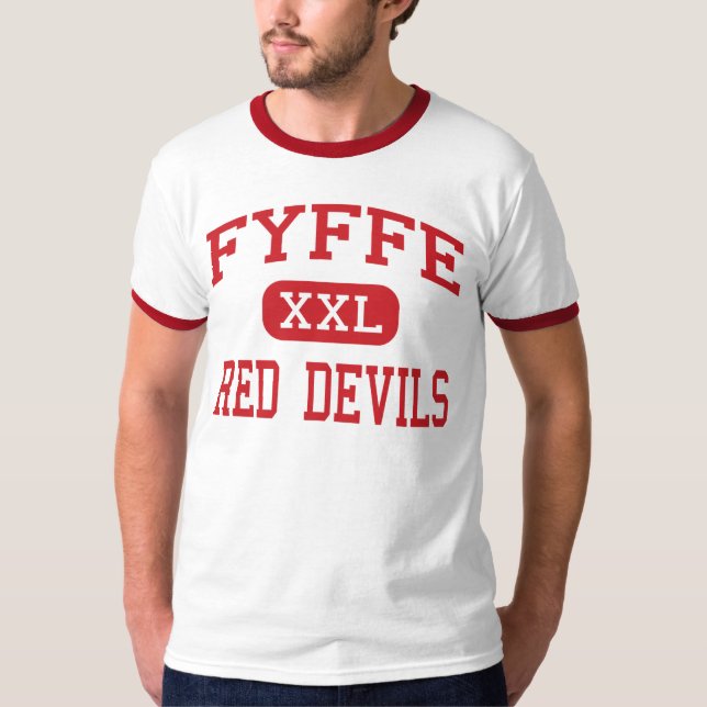 Camiseta Fyffe - diabos vermelhos - segundo grau - Fyffe (Frente)