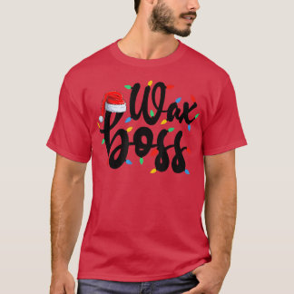 Camiseta G8J1 Wa Boss Natal Luzes Feliz Xmas Waing Lov