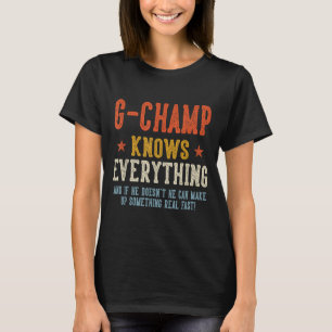 Camiseta G-champ sabe tudo dia dos pais retrô