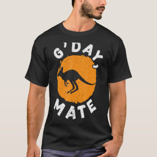 Camiseta G' Day Mate Kangaroo Austrália australiana Aussie