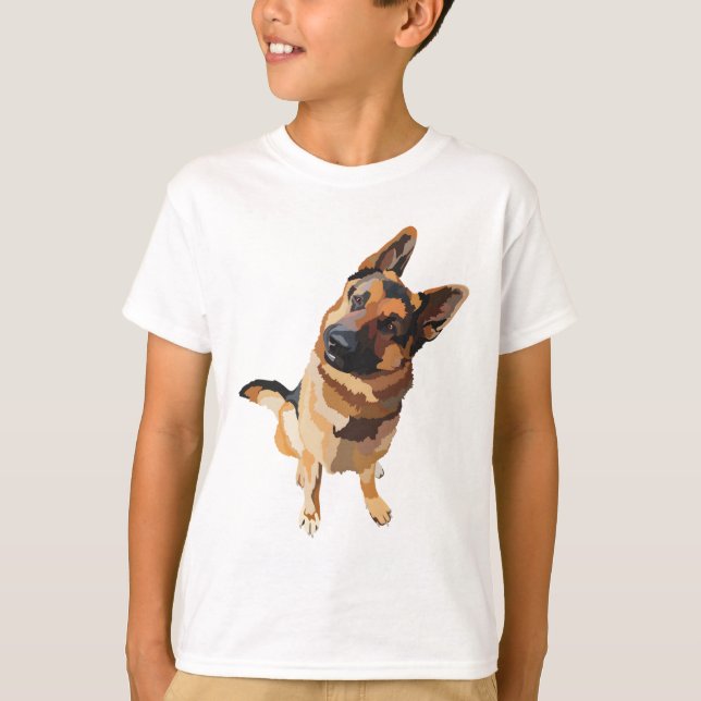 Camiseta G é para German shepherd (Frente)