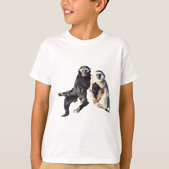 Camiseta G é para Gibbon.Gibbon Trabalho de arte Graceful P (Frente)