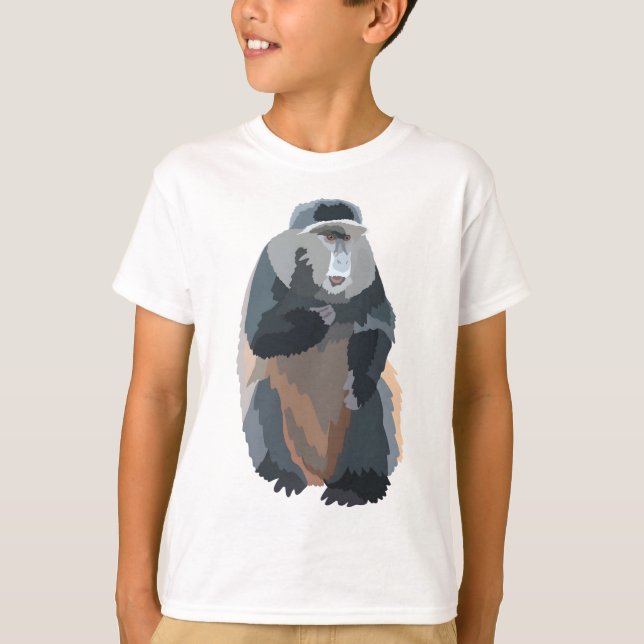 Camiseta G é para o macaco Ouro (Frente)