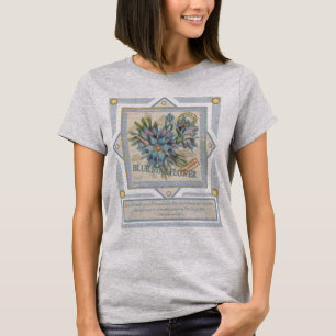 Camiseta G. Flor azul do Instituto de Criação