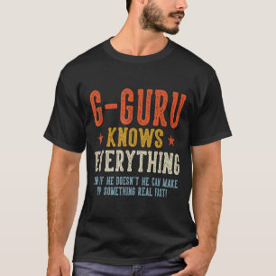 Camiseta G-guru sabe tudo dia dos pais retrô vintage