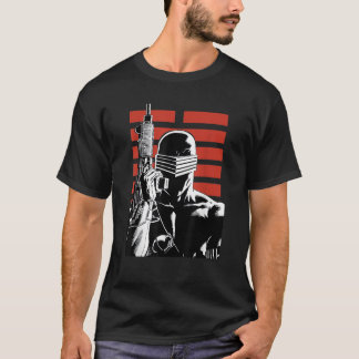 Camiseta G I Joe Cobra Retro Red Stripe Retrato