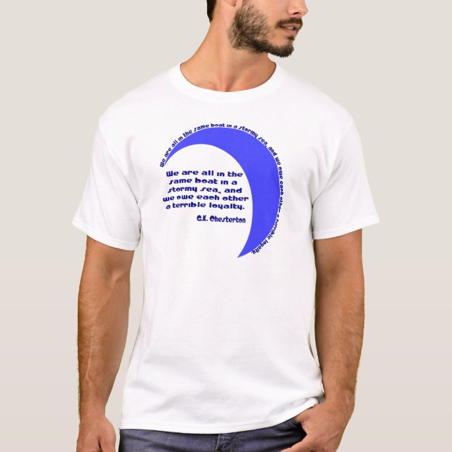 Camiseta G. K. Chesterton Mar Tempestuoso (Frente)