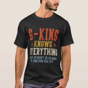 Camiseta G-king sabe tudo dia dos pais retrô vintage