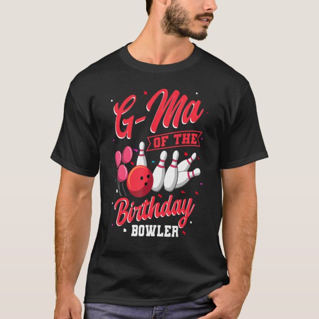 Camiseta G Mães Da Família De Boliches De Boliche De Aniver (Frente)