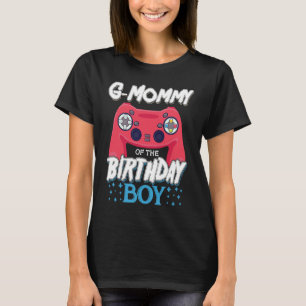 Camiseta G Mamãe do Birthday Boy Matching Video Gamer B