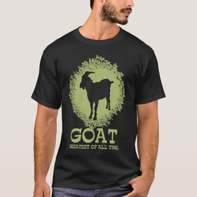 Camiseta G OAT Greatest Of All Time Cute Animal For Men Wom (Frente)