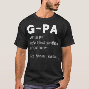 Camiseta G-Pa Definição Engraçado Presente Para Avô