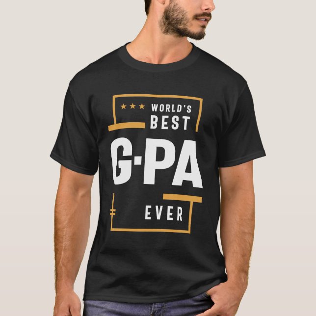 Camiseta G-Pa: Melhor do Mundo - Dia de os pais (Frente)