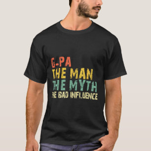 Camiseta G-pa O Homem O Mito Influencia Funny Retro Vi
