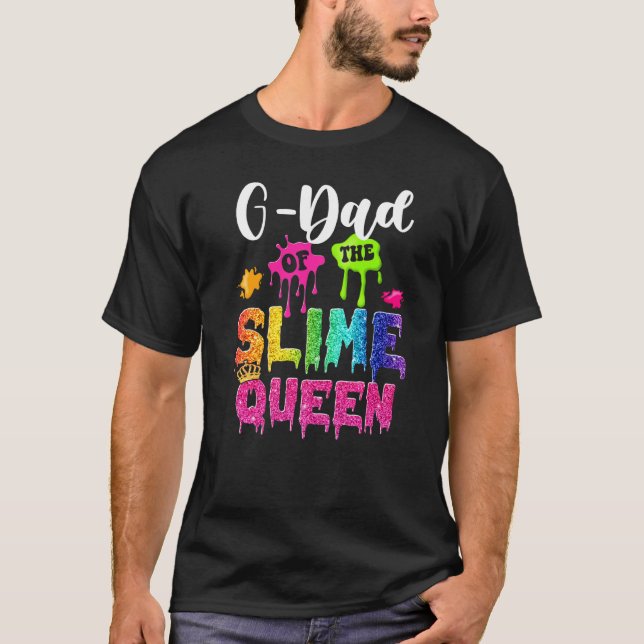 Camiseta G Pai Da Coroa Familiar Da Rainha Slime B Day (Frente)