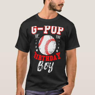 Camiseta G Pop Do Baile Do Tema De Beisebol Do Aniversário
