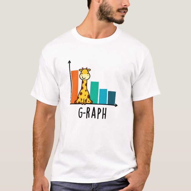 Camiseta G-raph Funny Giraffe Graph Pun (Frente)