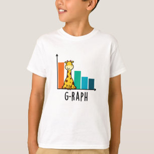Camiseta G-raph Funny Giraffe Graph Pun