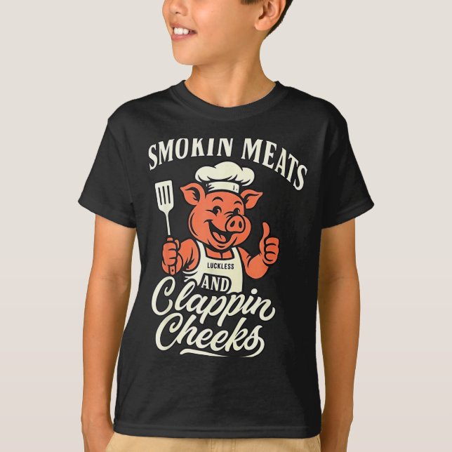 Camiseta G Smokin Meats Clapn Cheeks  (Frente)