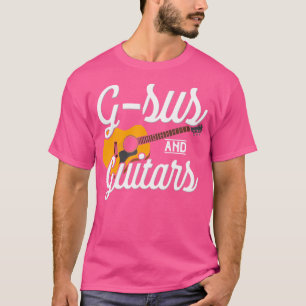 Camiseta G-Sus E Guitaristas Engraçado Jesus Guitarista Cri