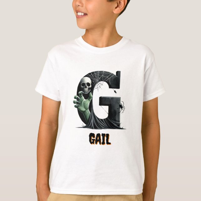 Camiseta G Truque Inicial ou Tratar o Halloween (Frente)