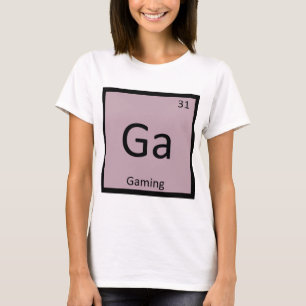 Camiseta Ga - Jogos de Jogos Química Símbolo da Tabela Peri