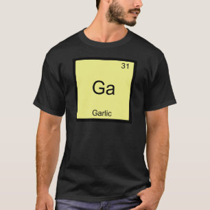 Camiseta Ga - Símbolo de Elemento Químico Engraçado do A