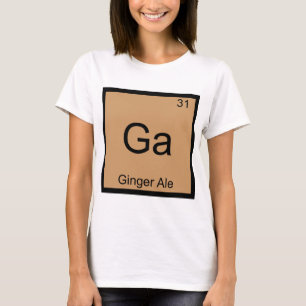 Camiseta Ga - Simbolo do Elemento Químico Ginger A