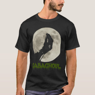 Camiseta Gabaghoul Engraçado Halloween da Lua da Mão