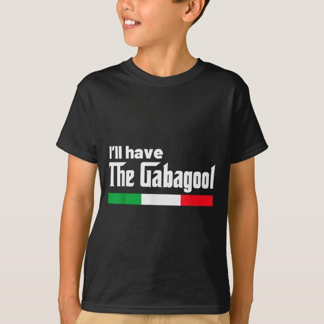 Camiseta Gabagool Italy For Italians Cacola Nj New Jersey  (Frente)