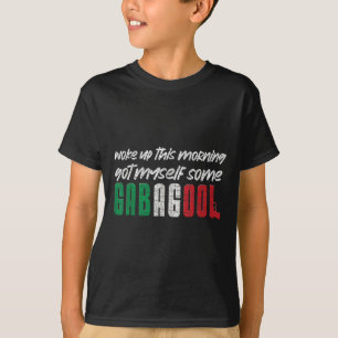 Camiseta Gabagool Orgulho Italiano Funny cita Columbus Day