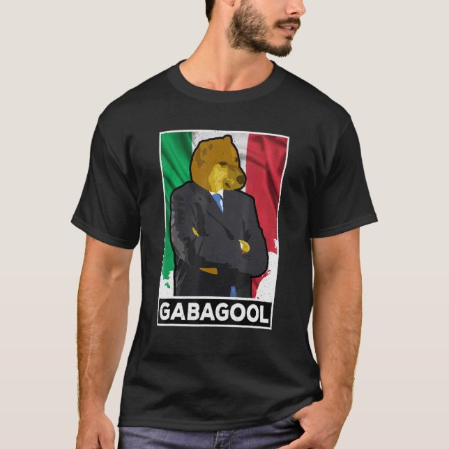 Camiseta Gabagool Shiba Dog Man Italiana Slang Gabagool (Frente)