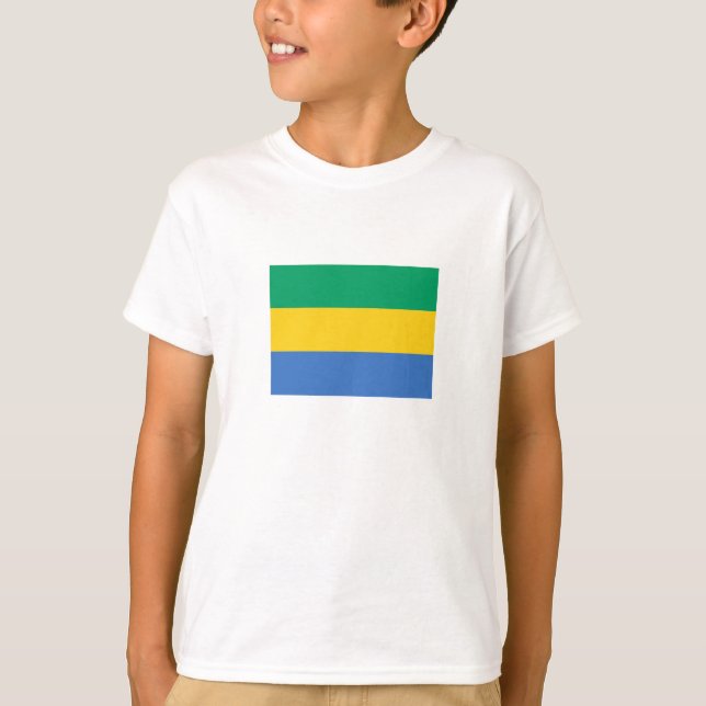 Camiseta Gabão Flag (Frente)